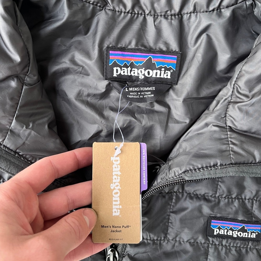 NWT! Patagonia Mens Nano Puff Jacket Forge Grey 84212 Large PrimaLoft Insulated - Picture 3 of 8